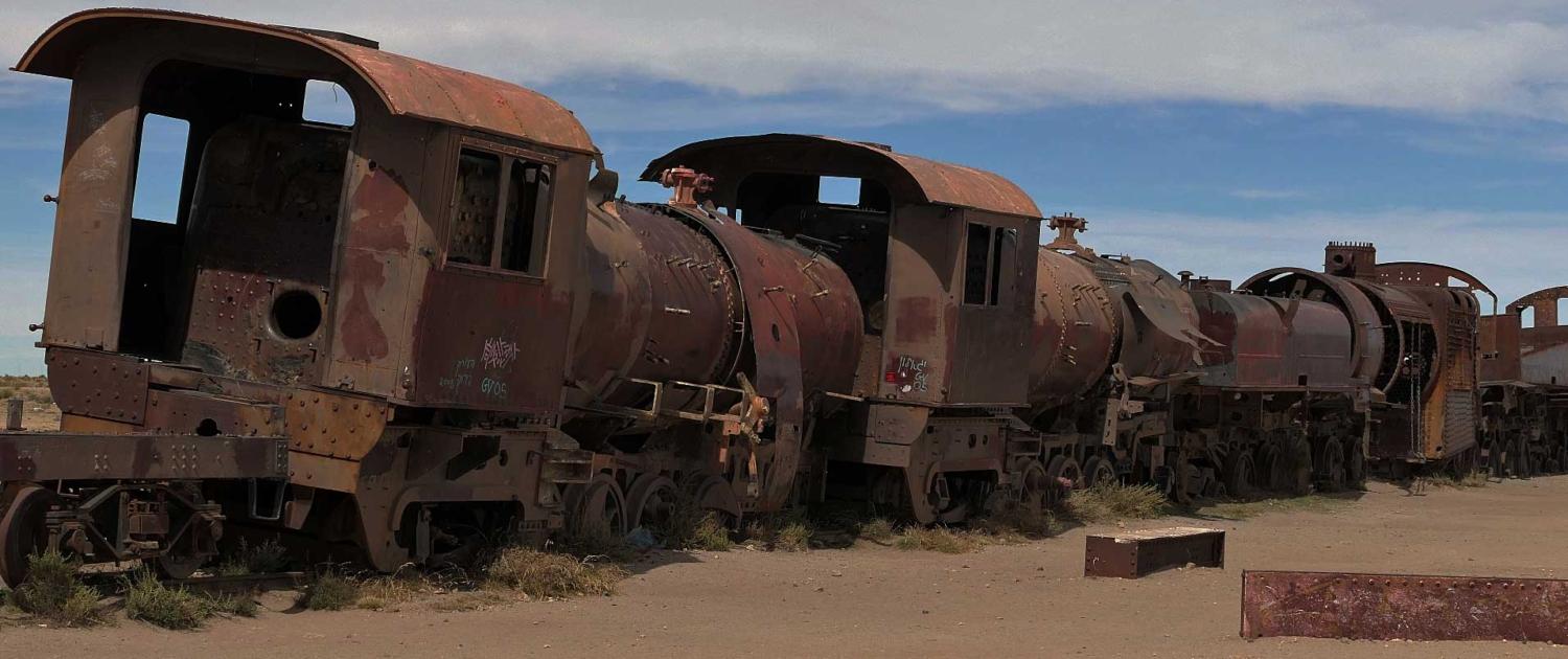 Eisenbahnfriedhof in Uyuni Eisenbahnfriedhof in Uyuni
