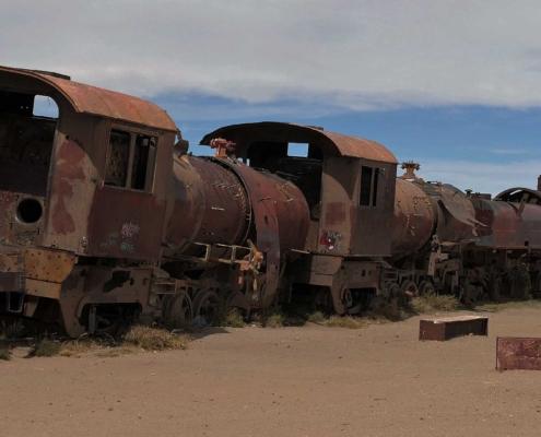 Eisenbahnfriedhof in Uyuni Eisenbahnfriedhof in Uyuni